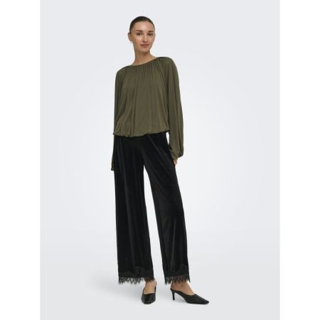 JDYUSO L/S BUBBLEHEM TOP JRS 303183 Teak