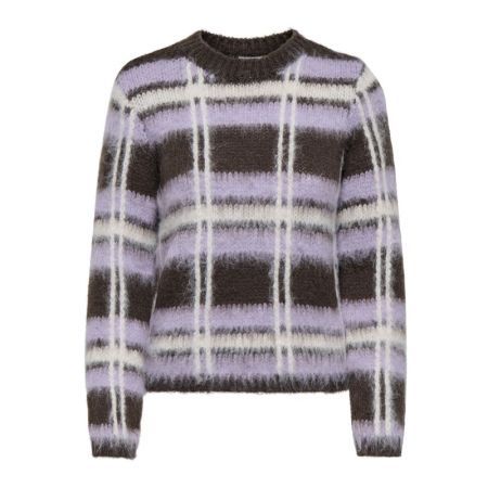 JDYSHERIDAN L/S ON CHECK PULLO 237395001 Choco