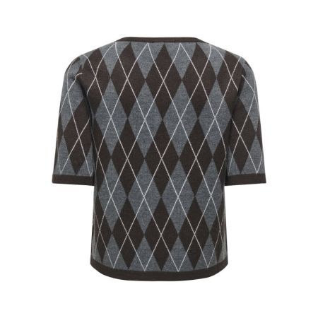 JDYMAGGY S/S ARGYLE  PULLOVER 179074003 Dark