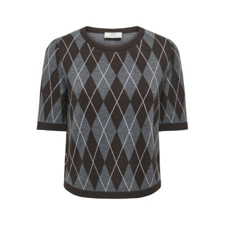 JDYMAGGY S/S ARGYLE  PULLOVER 179074003 Dark