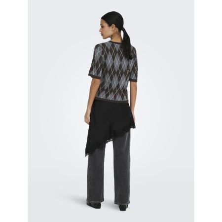 JDYMAGGY S/S ARGYLE  PULLOVER 179074003 Dark