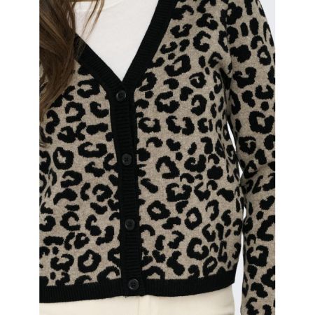 ONLLEO LS V-NECK CARDIGAN KNT  BLACK