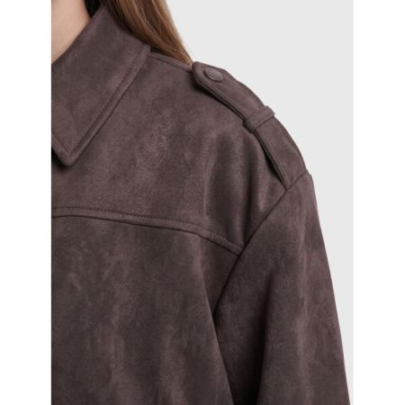 KOGNIA FAUX SUEDE BAT JACKET O 244915 Chocolat