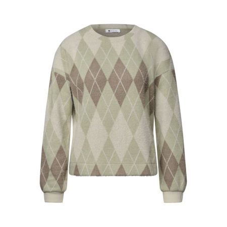 A326065 FLUFFY DESSIN SHIRT 38100 eucalyptu