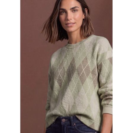 A326065 FLUFFY DESSIN SHIRT 38100 eucalyptu