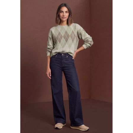 A326065 FLUFFY DESSIN SHIRT 38100 eucalyptu