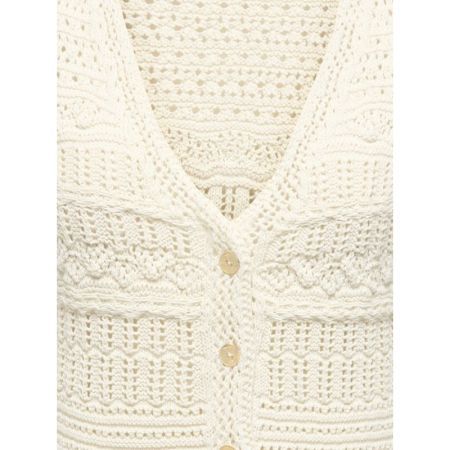 ONLALIX SL FRINGE WAISTCOAT KN 180083 Birch