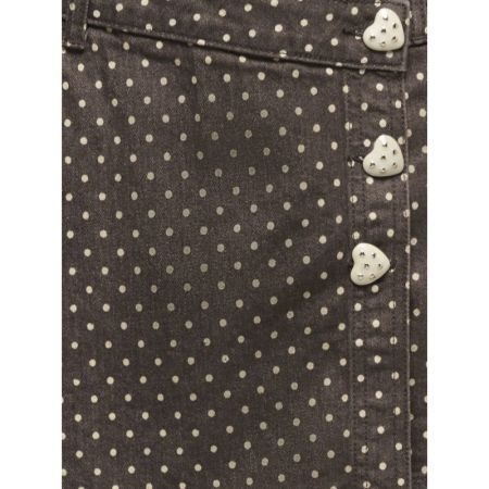 ONLLESLY DOTTED DNM SKORT MAE 237395001 Choco