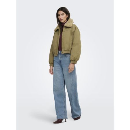 ONLLYNN OVERSIZED BOMBER JACKE 192598 Coffee L