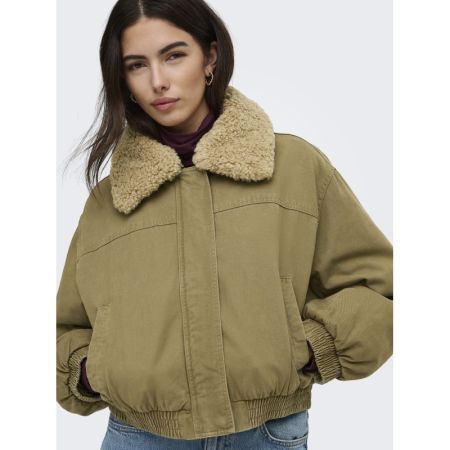 ONLLYNN OVERSIZED BOMBER JACKE 192598 Coffee L